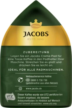JACOBS Pads Crema Kräftig 5 X 18 Getränke - 90 Kaffeepads Senseo Kompatibel 13 JACOBS Pads Crema Kräftig 5 X 18 Getränke - 90 Kaffeepads Senseo Kompatibel -Ausgewählte Coffeeshops 60f1f3cd6f1e1bd42ceac1192074d9b9