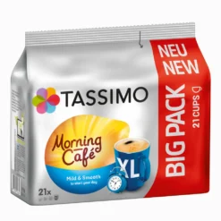 TASSIMO Morning Café XL Mild & Smooth, Kaffeekapseln, XL 21er 8 TASSIMO Morning Café XL Mild & Smooth, Kaffeekapseln, XL 21er -Ausgewählte Coffeeshops 6167c6f7825e1c7d996eb7ff8d0740ac