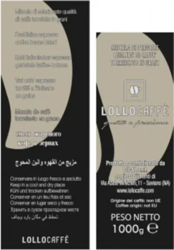 Kaffeebohnen Espresso Schwarz Lollo Caffè 1 Kg X 6 - Lollo Caffè -Ausgewählte Coffeeshops 621aeacd881e77e5eeffa0f6f1d8fded