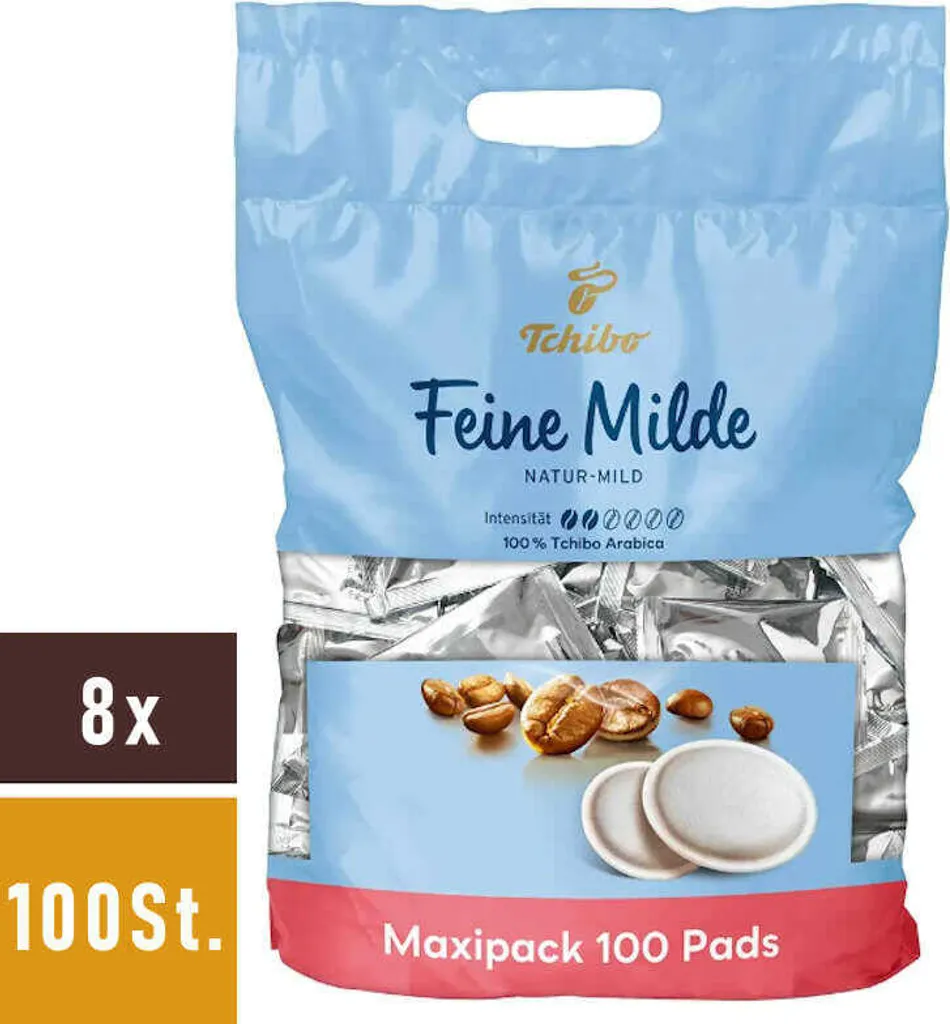 Tchibo Feine Milde Kaffee-Pads, 800 Stück (8 X 100 Pads) 8 Tchibo Feine Milde Kaffee-Pads, 800 Stück (8 X 100 Pads) – Bild 8