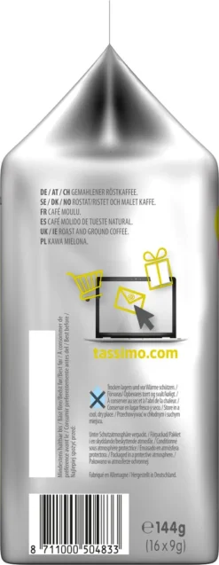 TASSIMO Jacobs Caffè Crema Intenso XL 5er Pack T Discs Kapseln 5 X 16 Getränke -Ausgewählte Coffeeshops 661a3ff3d2f935dc1fa3a8ff279b6fba