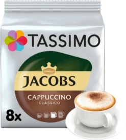 Tassimo Jacobs Cappuccino Classico | 8 T Discs, Kaffeekapseln -Ausgewählte Coffeeshops 67a8c47327df8a29a8d9c3a2e2c7fec9