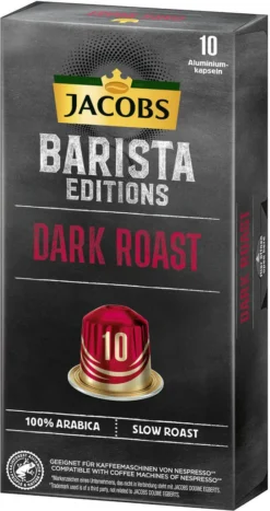 JACOBS Kapseln Barista Editions Dark Roast 10 10x10 Nespresso®* Kompatibel -Ausgewählte Coffeeshops 6d91c49125388140db195dcaf371541a