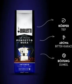 Bialetti Perfetto Moka Stark 250 G, 250 G, Dunkle Röstung, Kaffee, 30% Arabica, 70% Robust, Tasche 9 Bialetti Perfetto Moka Stark 250 G, 250 G, Dunkle Röstung, Kaffee, 30% Arabica, 70% Robust, Tasche -Ausgewählte Coffeeshops 6e646dccf3d7bd6e2ba8a7d1b5c29e2a