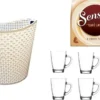 Senseo Latte Pads Für Geeignet Senseo Und Weitere Kaffeemaschinen Aktion+ 6 Kaffeebecher Mit Henkel Plus Wäschekorbaktion Rattan-Design 27 Liter Senseo Kaffeemaschine Senseo Pads