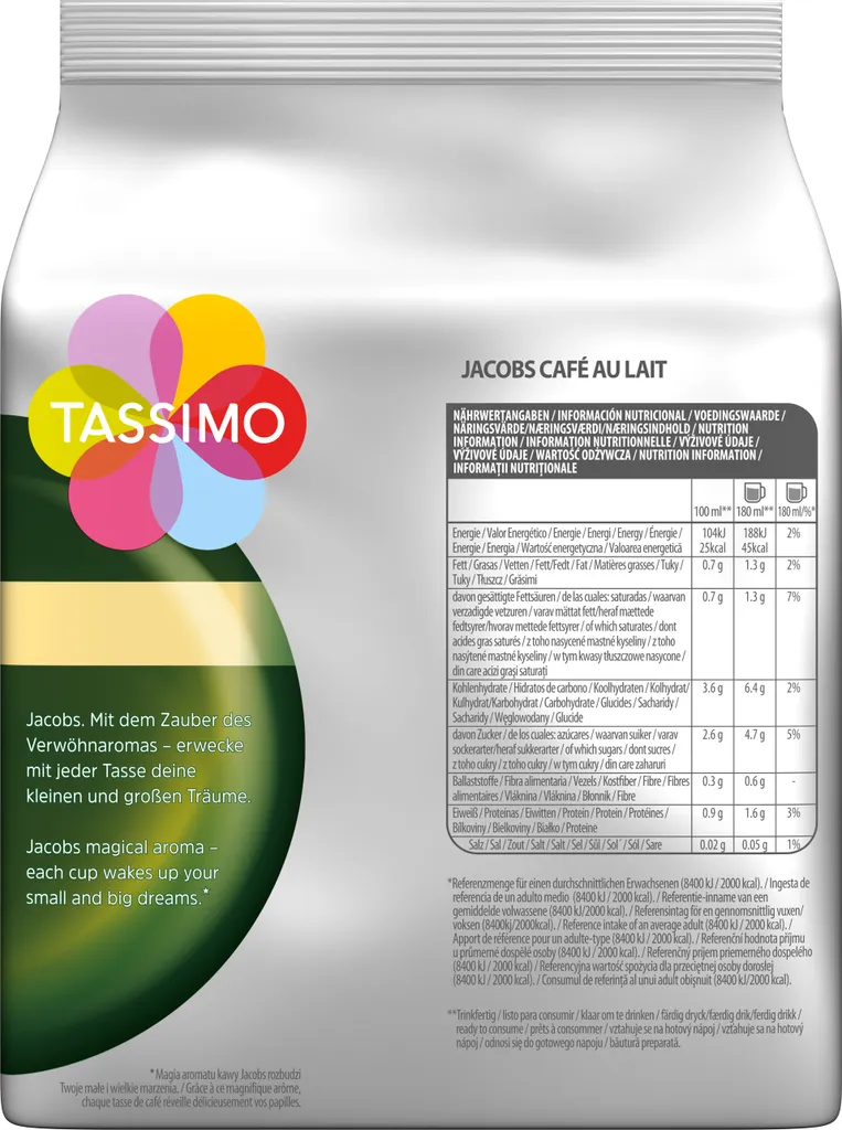 Tassimo Jacobs Café Au Lait | 16 T Discs, Kaffeekapseln 2 Tassimo Jacobs Café Au Lait | 16 T Discs, Kaffeekapseln – Bild 2