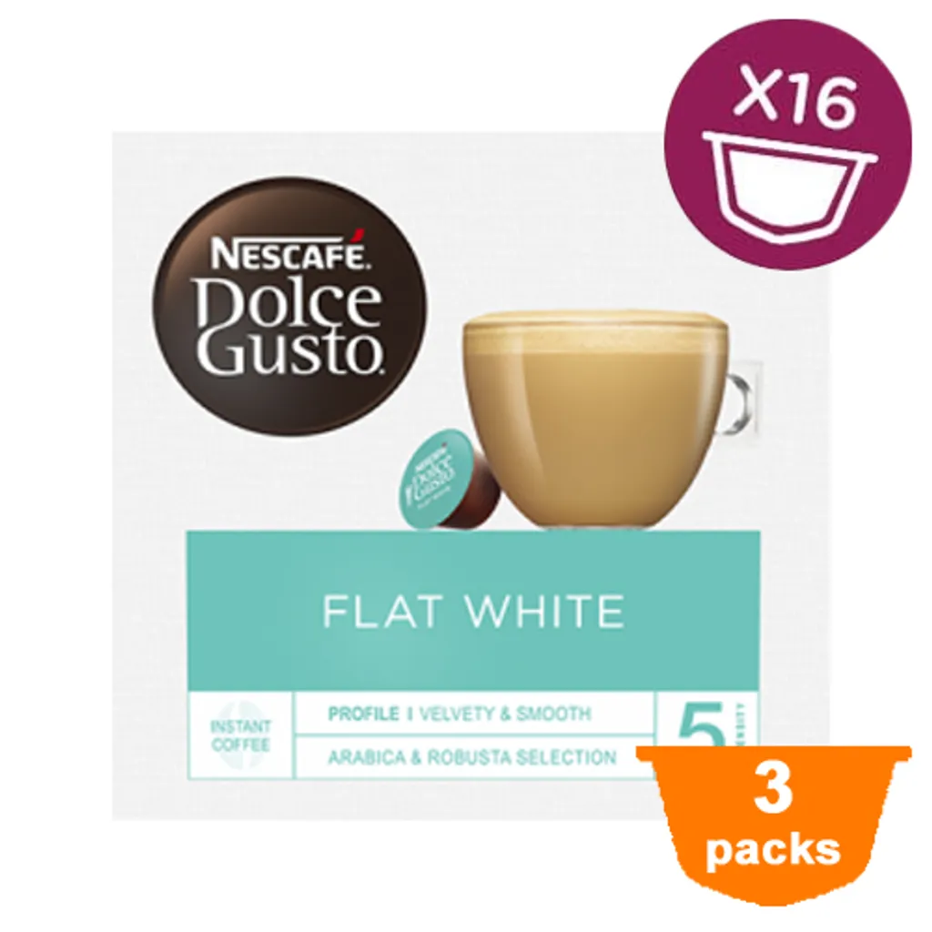 Nestlé® Dolce Gusto - Flat White - 3x 16 Kapseln 1 Nestlé® Dolce Gusto - Flat White - 3x 16 Kapseln