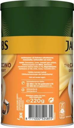 JACOBS Typ Cappuccino Entkoffeiniert 8 Dosen (8 X 220 G) 7 JACOBS Typ Cappuccino Entkoffeiniert 8 Dosen (8 X 220 G) -Ausgewählte Coffeeshops 710abf14fc684c218151b1b6e46a0d9a
