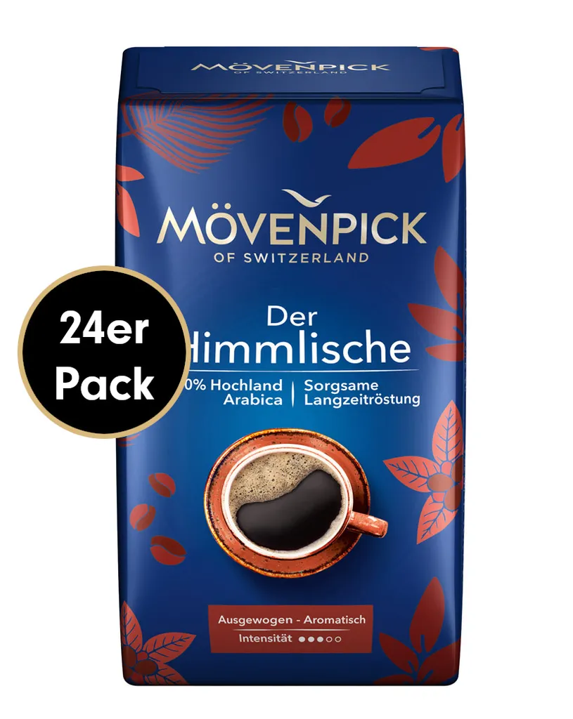 Kaffee-Mega-Sparpaket DER HIMMLISCHE Von Mövenpick, 24x500g Gemahlen 1 Kaffee-Mega-Sparpaket DER HIMMLISCHE Von Mövenpick, 24x500g Gemahlen