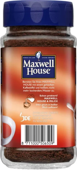 MAXWELL HOUSE Klassisch 6 X 200 G Gläser Löslicher Kaffee Instantkaffee -Ausgewählte Coffeeshops 74b72fc1ca5d31129426c84b414e050d