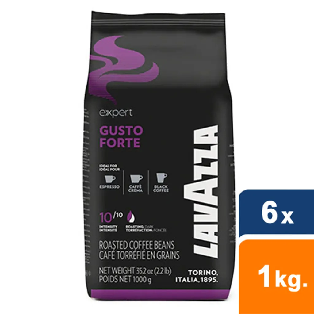 Lavazza - Expert Gusto Forte Bohnen - 6x 1 Kg 1 Lavazza - Expert Gusto Forte Bohnen - 6x 1 Kg