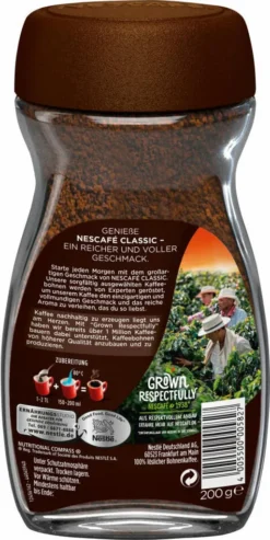 Nescafé® Nescafé Classic | Löslicher Kaffee | 200-g-Glas -Ausgewählte Coffeeshops 788e5dd755b49b0ba490c903350104f0