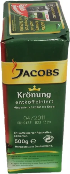 Jacobs Filterkaffee Krönung Entkoffeiniert | Gemahlen | 500g 23 Jacobs Filterkaffee Krönung Entkoffeiniert | Gemahlen | 500g -Ausgewählte Coffeeshops 7a7de66b00bc72c67c21e3f5ce4182e9
