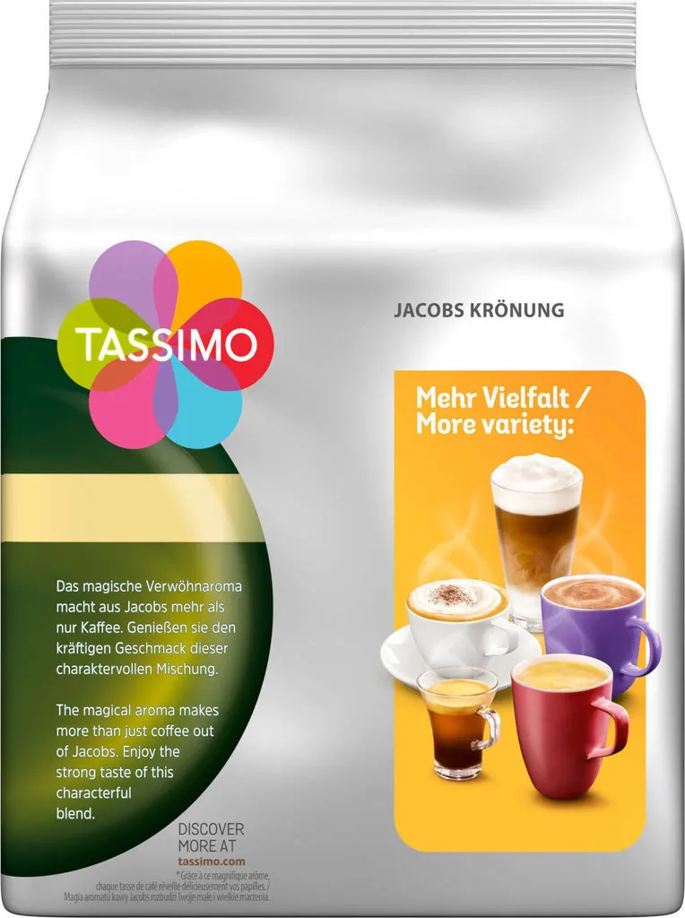 TASSIMO Kapseln 3x16 Jacobs Krönung XL + 3x16 Krönung Kräftig XL T Discs - Insgesamt 96 Getränke 7 TASSIMO Kapseln 3x16 Jacobs Krönung XL + 3x16 Krönung Kräftig XL T Discs - Insgesamt 96 Getränke – Bild 7