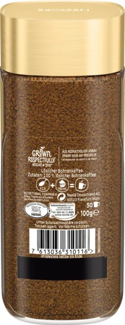 Nestlé® Nescafé Gold Das Original, Löslicher Bohnenkaffee, Kaffee, Gemahlener Röstkaffee, Glas, 100 G 11 Nestlé® Nescafé Gold Das Original, Löslicher Bohnenkaffee, Kaffee, Gemahlener Röstkaffee, Glas, 100 G -Ausgewählte Coffeeshops 80fed8a36e910512b23dc0d0f338be2f