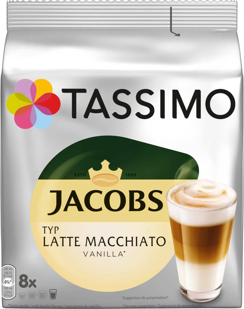 TASSIMO Kapseln Latte Macchiato Vielfaltspaket Discs 40 Getränke 5 Sorten Kaffee 2 TASSIMO Kapseln Latte Macchiato Vielfaltspaket Discs 40 Getränke 5 Sorten Kaffee – Bild 2