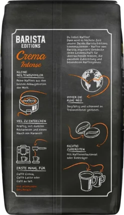 JACOBS Kaffeebohnen Barista Editions Crema Intense 2 X 1kg Ganze Bohnen + 1 Aluminiumdose Im Barista Design 15 JACOBS Kaffeebohnen Barista Editions Crema Intense 2 X 1kg Ganze Bohnen + 1 Aluminiumdose Im Barista Design -Ausgewählte Coffeeshops 8440c723851085915bbad5a50d31f929
