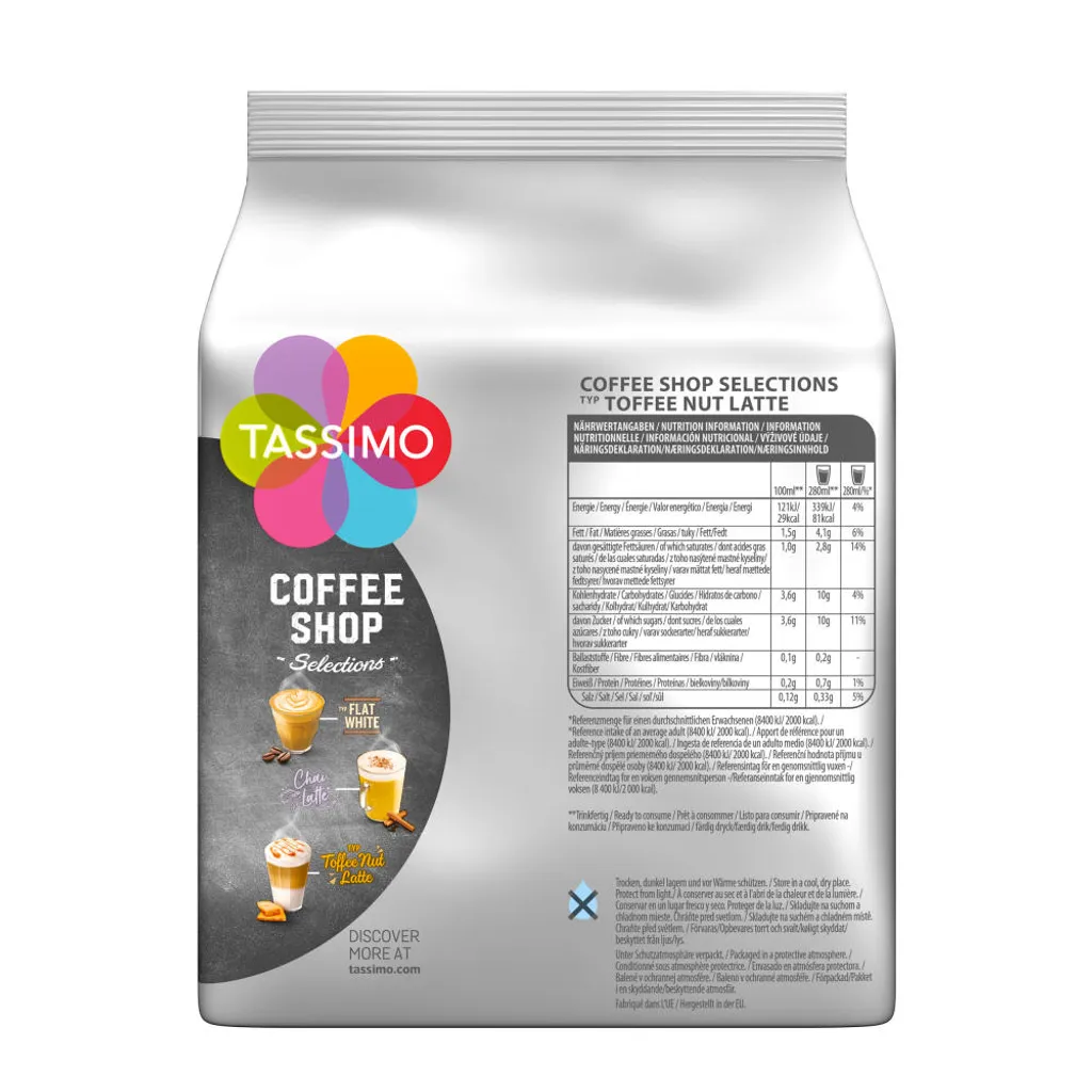 Tassimo Coffee Shop Selections "Toffee Nut Latte" | 8 T Discs, Kaffeekapseln 3 Tassimo Coffee Shop Selections "Toffee Nut Latte" | 8 T Discs, Kaffeekapseln – Bild 3