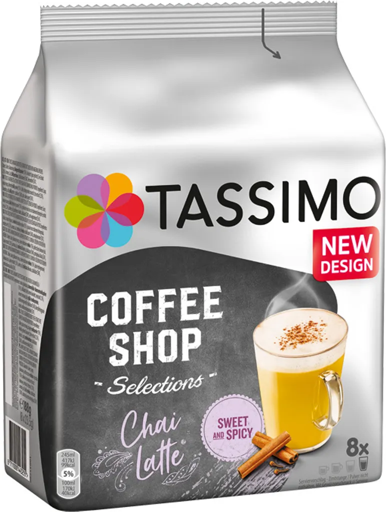 Jacobs Tassimo Coffee Shop Selections Chai Latte, Kaffeekapseln 1 Jacobs Tassimo Coffee Shop Selections Chai Latte, Kaffeekapseln