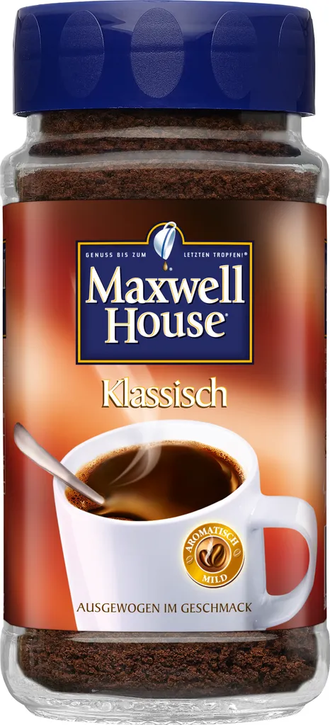 Maxwell House Klassisch, Löslicher Kaffee, 200g-Glas 1 Maxwell House Klassisch, Löslicher Kaffee, 200g-Glas