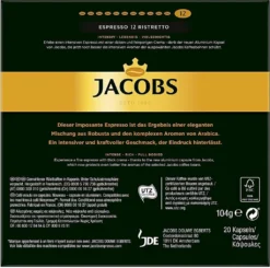 JACOBS Kapseln Espresso Ristretto 200 Nespresso Kompatible Kaffeekapseln -Ausgewählte Coffeeshops 8c3e46d77aab8a6759ba1df61ffbe884