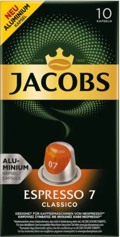 JACOBS Kapseln Espresso Classico 100 Nespresso Kompatible Kaffeekapseln 11 JACOBS Kapseln Espresso Classico 100 Nespresso Kompatible Kaffeekapseln -Ausgewählte Coffeeshops 8d19ee9a71cb58989de8b3fb1b539828
