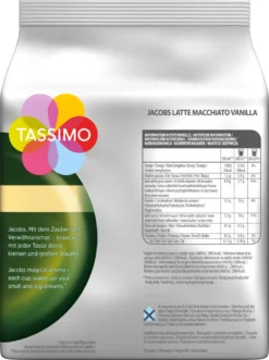 Tassimo Kapseln Jacobs Typ Latte Macchiato Vanilla | 8 Kaffeekapseln 8 Tassimo Kapseln Jacobs Typ Latte Macchiato Vanilla | 8 Kaffeekapseln -Ausgewählte Coffeeshops 8d325224340800e82853dbe2be91f788