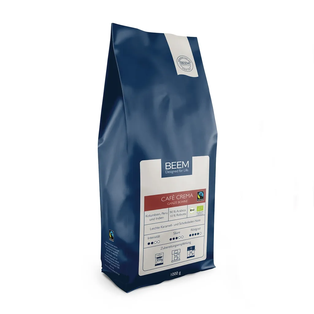 Kaffeebohnen Café CremaRöstung Bohnenkaffee Röstkaffee 4x1kg BEEM 4 Kaffeebohnen Café CremaRöstung Bohnenkaffee Röstkaffee 4x1kg BEEM – Bild 4