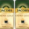 JACOBS Kaffeebohnen Expertenröstung Crema Gold 2 X 1 Kg Ganze Kaffee Bohnen Geröstet