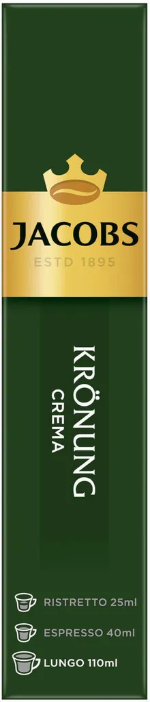 Jacobs Kaffeekapseln Krönung Crema, 20 Nespresso®* Kompatible Kapseln, 1 X 20 Getränke 5 Jacobs Kaffeekapseln Krönung Crema, 20 Nespresso®* Kompatible Kapseln, 1 X 20 Getränke – Bild 5