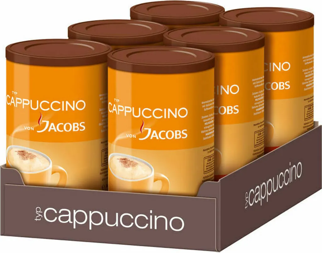 JACOBS Typ Cappuccino 6 Dosen 6 X 400 G 1 JACOBS Typ Cappuccino 6 Dosen 6 X 400 G