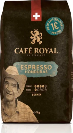 Café Royal Honduras Ganze Bohne Espresso 1kg -Ausgewählte Coffeeshops 95a0f9956e9e6f92cbb88b72d776071b