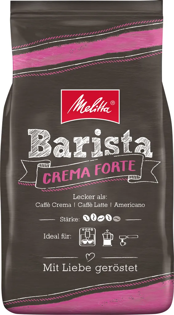MELITTA Ganze Kaffeebohnen Barista Crema Forte 1 Kg Kräftig Und Vollmundig 2 MELITTA Ganze Kaffeebohnen Barista Crema Forte 1 Kg Kräftig Und Vollmundig – Bild 2