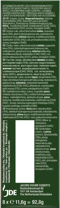 JACOBS Löskaffee Typ Cappuccino 10 X 8 Sticks - 80 Getränke Instantkaffee -Ausgewählte Coffeeshops a035c6ca81effff4e01a264f58c04921