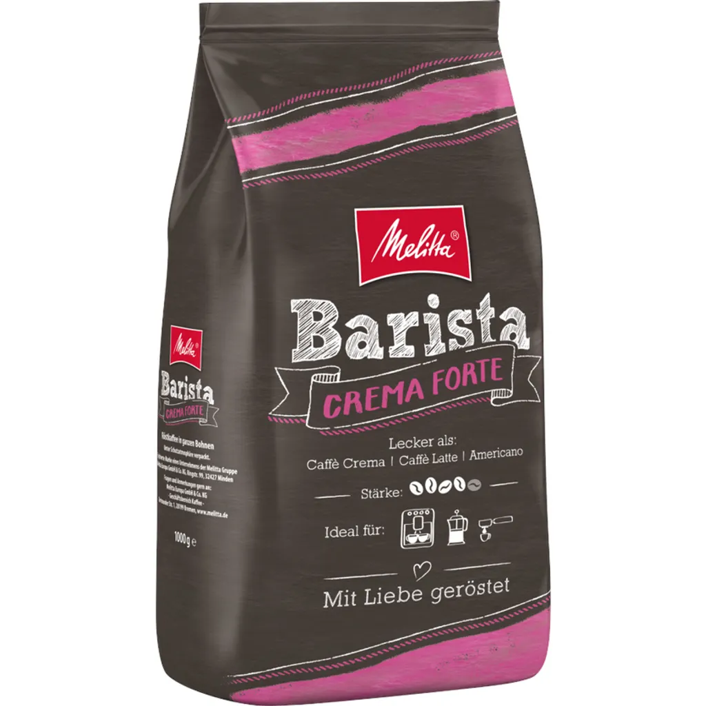 MELITTA Ganze Kaffeebohnen Barista Crema Forte 1 Kg Kräftig Und Vollmundig 3 MELITTA Ganze Kaffeebohnen Barista Crema Forte 1 Kg Kräftig Und Vollmundig – Bild 3