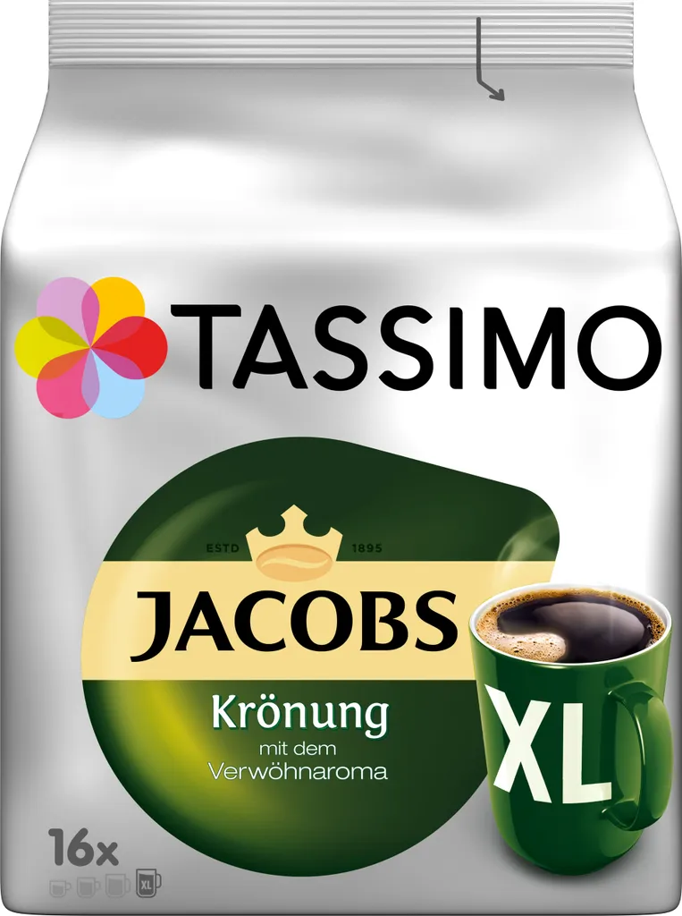Tassimo Jacobs Krönung XL | 16 T Discs, Kaffeekapseln 1 Tassimo Jacobs Krönung XL | 16 T Discs, Kaffeekapseln