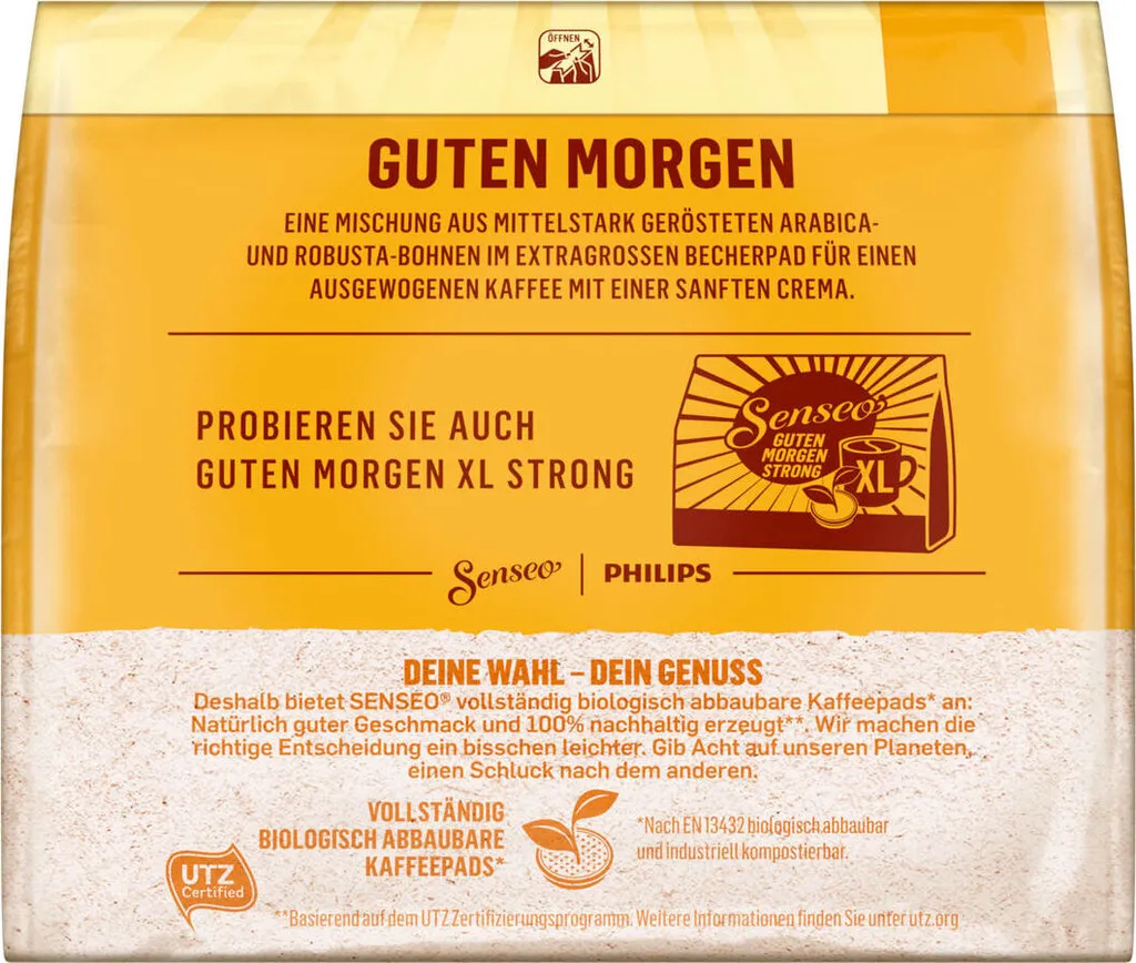 SENSEO Pads Guten Morgen XL Senseopads UTZ 5 X 10 Kaffeepads 5 SENSEO Pads Guten Morgen XL Senseopads UTZ 5 X 10 Kaffeepads – Bild 5