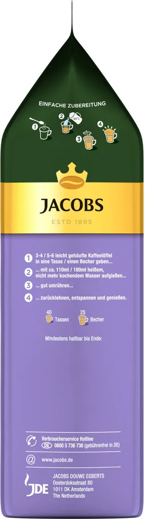JACOBS Typ Cappuccino Choco Vanille Mit Milka 12 X 500 G Beutel 5 JACOBS Typ Cappuccino Choco Vanille Mit Milka 12 X 500 G Beutel – Bild 5