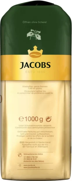 JACOBS Kaffeebohnen Expertenröstung Crema Gold 3 Kg Geröstete Bohnen+ 1 Jacobs Barista Becher+ 1 Dose 16 JACOBS Kaffeebohnen Expertenröstung Crema Gold 3 Kg Geröstete Bohnen+ 1 Jacobs Barista Becher+ 1 Dose -Ausgewählte Coffeeshops adee64c1de8f7e0578b469b14199ac03