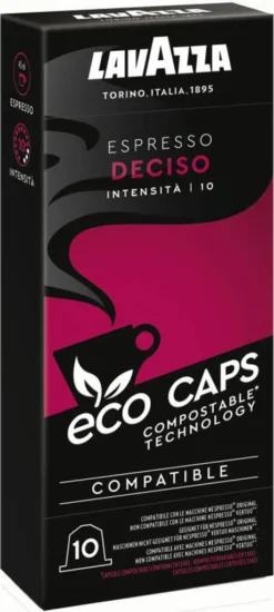 Lavazza Espresso Deciso 10 Kapseln -Ausgewählte Coffeeshops ae5c3ece2ec1628d0269e4a1c681f772