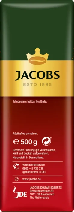 Jacobs Filterkaffee Meister Röstung | Gemahlen | 500g 7 Jacobs Filterkaffee Meister Röstung | Gemahlen | 500g -Ausgewählte Coffeeshops b1cf02c679eba592bbcc6f0c67d3ee2f