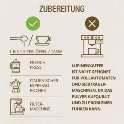 Effective Nature Lupinenkaffee - 500 G Pulver - Der Ideale Kaffeeersatz - Gluten- Und Koffeinfrei - Bio-Qualität 10 Effective Nature Lupinenkaffee - 500 G Pulver - Der Ideale Kaffeeersatz - Gluten- Und Koffeinfrei - Bio-Qualität -Ausgewählte Coffeeshops b1f0b7646bca735808f5a32218d47a57