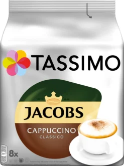 Tassimo Jacobs Cappuccino Classico | 8 T Discs, Kaffeekapseln