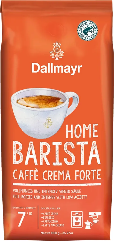 Dallmayr Home Barista Caffè Crema Forte Bohne 1kg - Kaffeebohnen Kaffee Espresso Bohnen 1 Dallmayr Home Barista Caffè Crema Forte Bohne 1kg - Kaffeebohnen Kaffee Espresso Bohnen