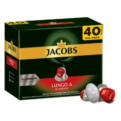 JACOBS Kapseln Lungo Classico 5 X 40 Nespresso®* Kompatible Kaffeekapseln 12 JACOBS Kapseln Lungo Classico 5 X 40 Nespresso®* Kompatible Kaffeekapseln -Ausgewählte Coffeeshops b9c12fc617108ced0e9f61cd4dbef06e