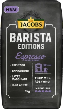 JACOBS Kaffeebohnen Barista Editions Espresso Esproessobohnen 4x1 Kg +2 Dosen -Ausgewählte Coffeeshops b9ef424a24f203bd06de4d4ae9ae8f96 1
