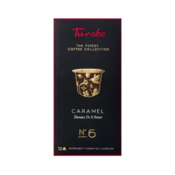 Kaffeekapseln, TURABO, Karamell, 10 Nespresso-kompatible Kapseln, 54gr