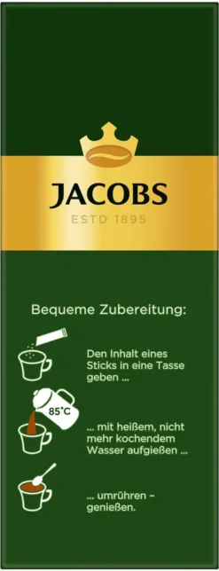 JACOBS Löskaffee Krönung 16 X 20 Sticks Löslicher Kaffee Instantkaffee 320 Getränke -Ausgewählte Coffeeshops c0157d8986daf06ad60a7a77c9f2cfa3
