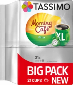 TASSIMO Kapseln Morning Café Filter XL T Discs 1 Packung - 21 Getränke Kaffeekapseln -Ausgewählte Coffeeshops c1df3f634eeb4d40428712c36692c1bb