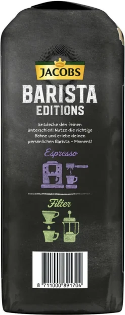 JACOBS Kaffeebohnen Barista Editions Crema 2x1 Kg Ganze Kaffee Bohnen Geröstet 12 JACOBS Kaffeebohnen Barista Editions Crema 2x1 Kg Ganze Kaffee Bohnen Geröstet -Ausgewählte Coffeeshops c40e9596687c5302ce75acc9d87cd257 2